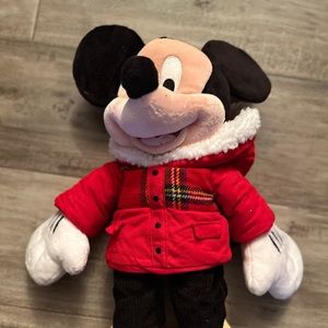 Disney Store Christmas Mickey Plush 2011